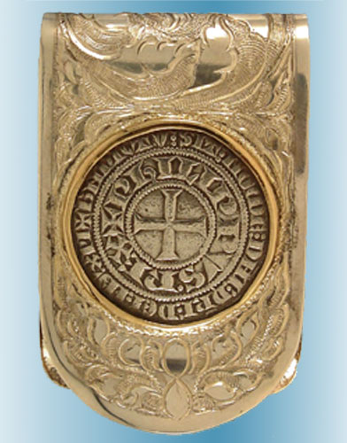 Crusader Cross Coin Money Clip – Ancient Creations